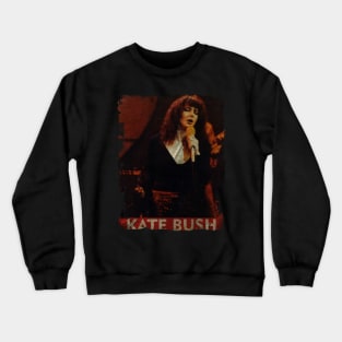 TEXTURE ART- Kate Bush - RETRO STYLE Crewneck Sweatshirt